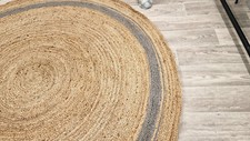 John Lewis Jute Border Rug, Dia. 200 cm RRP £200