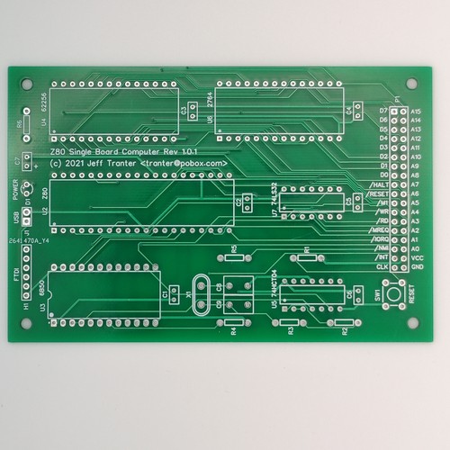 Z80 single board - computer, sbc
