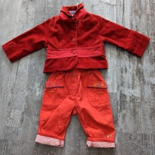 Kenzo Red Bottoms And Jacket Set Girls Boys Unisex Designer Clothes Age 6 Month 