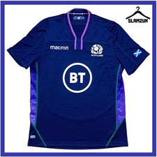 Scotland Rugby Union Shirt Macron Large Home Scottish Kit Jersey 2018 2019 CC16