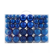 100Pcs Large Christmas Baubles Xmas Tree Balls Decor Party Wedding Ornament Gift