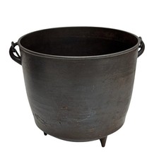 Antique Cast Iron Cauldron Pot