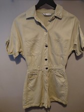 Zara xs denim playsuit sage