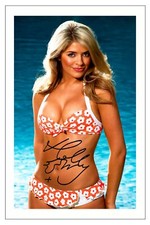 HOLLY WILLOUGHBY Signed Autograph PHOTO Fan Gift Signature Print THIS MORNING