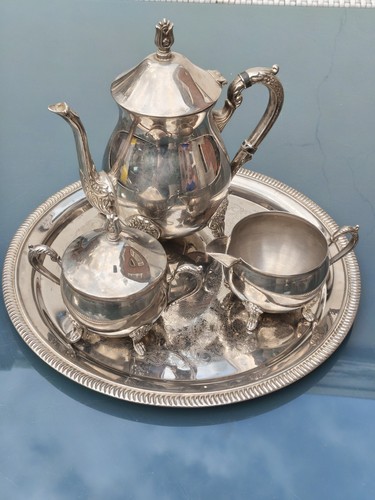 Vintage silver plated tea set - vintage, silver-plated
