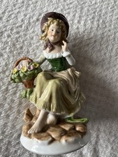 Vintage Alfretto By Mauro - Marks And Rosenfeld Pretty Girl With Flowers