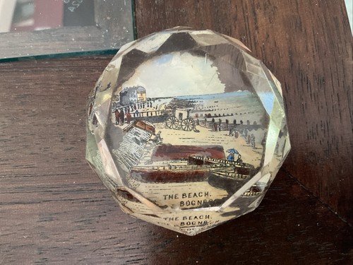 Vintage paperweight the beach - vintage,