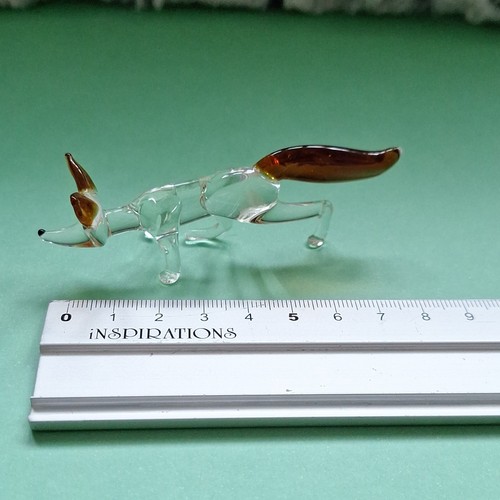 Art glass fox - art, &