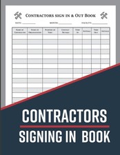 Contractors signing book - signing, in