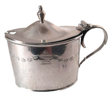 Antique Solid Silver Mustard