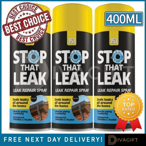 Stop that leak spray - stop, black