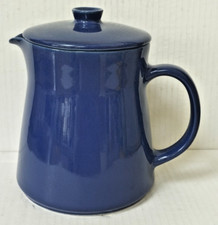 Vintage Arabia Finland Kilta Teema Blue Pitcher Jug Kaj Franck with Lid 