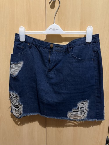 Denim high waisted - denim, size