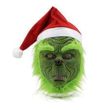 Mens The Grinch Full Head Mask