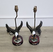 The Juliana Collection Figurine Eagle Pair Of Lamps Working 