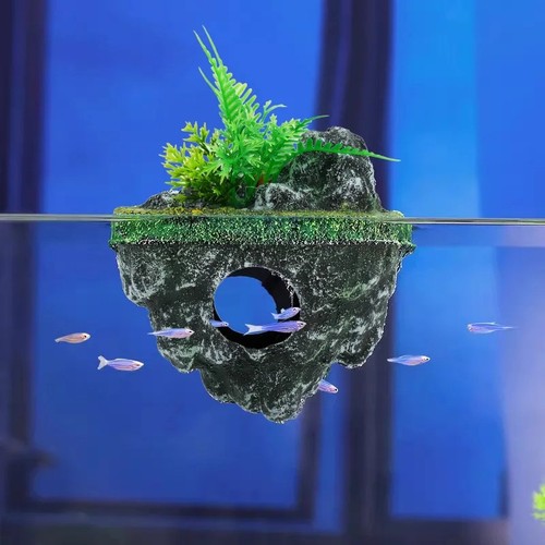 Floating rock island suspended - rock,