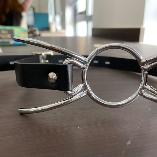 Silver spider gag - silver,