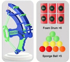 Kids  Crossbow Archery Toy Set Suction Darts Arrows Giftset Toy Game foam ball