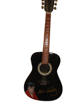 ELVIS PRESLEY nice black 10" acoustic guitar, v.g.c. unboxed