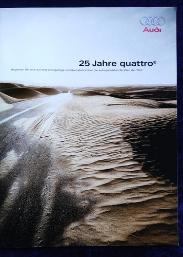 Audi years quattro - audi, brochure