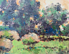 ORIGINAL OIL PAINTING trees