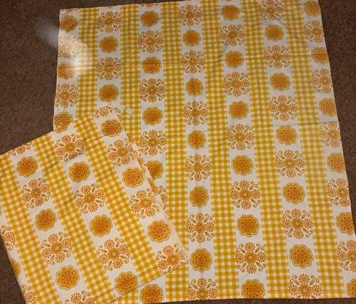 Vintage 1970s curtains floral - 1970s,