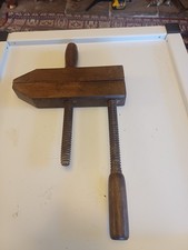Antique Vintage Wooden hand Screw Clamp No 2 In Great Condition