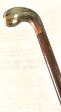 SUPERB OLD (PROBABLY ANTIQUE) HORN HANDLE WALKING CANE