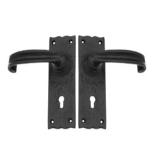 Black Cast Iron Door Handle