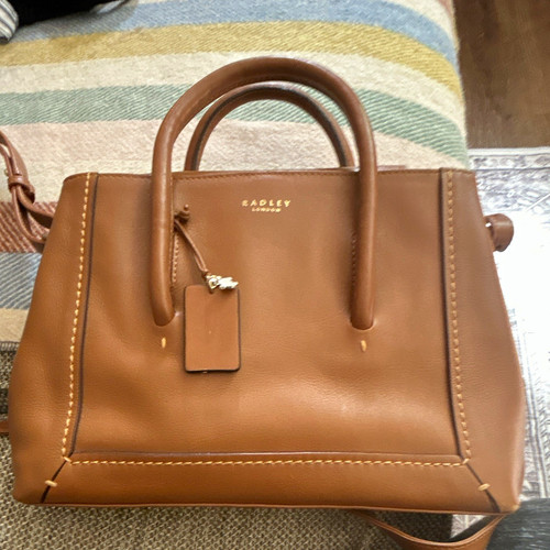 Radley brown leather satchel - radley,