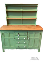 Ercol sage green painted dresser