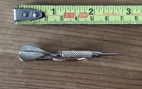 Vintage dart tie pin - tie, gold