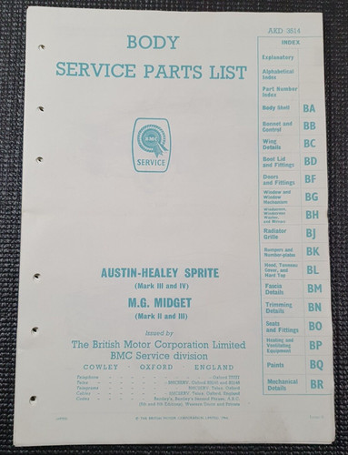 Austin healey sprite midget - healey, mg