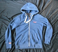 Hooded Top Hoodie Superdry Blue Large Orange Label