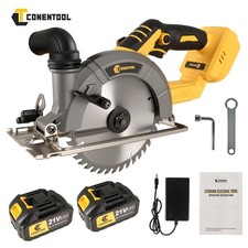 6900RPM Cordless Circular Saw with 4.0Ah 2x batteries Adjustable Angle and Depth