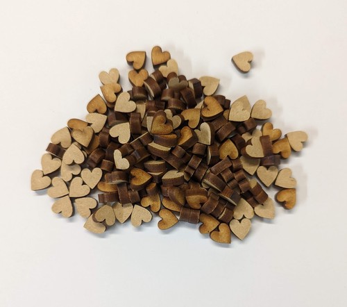 Hearts 100 pack 3mm - , thick