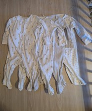 Next Baby 4 Part Set of Sleepsuits/Babygrows 3-6 Months Excellent Condition