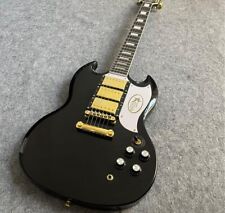 Beautiful electric guitar, black SG, metal accessories, factory shippedAdd SGbox
