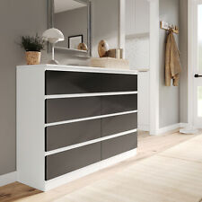 Wide Wooden Chest of 8 Drawers