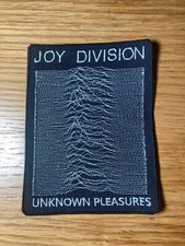 Giant Joy Division Unknown Pleasures embroidered patch! Iron-on or sew on. 