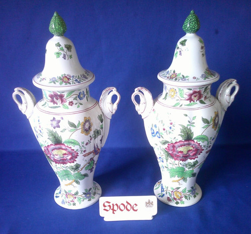 Pair copeland spode - copeland, pattern