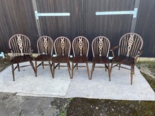6 Wheel Back Windsor Dark Oak