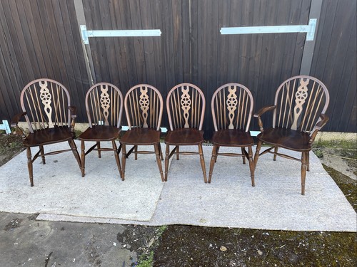 Wheel back windsor dark oak - 6,