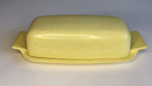 Vtg yellow white speckled - yellow/white,