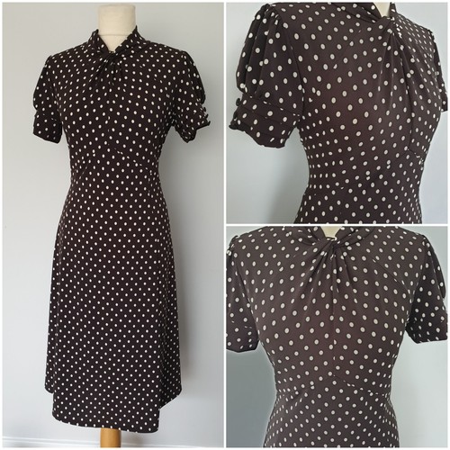Vintage 1940s style brown - 1940s,