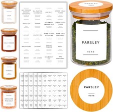 678 x Spice Jar Labels -