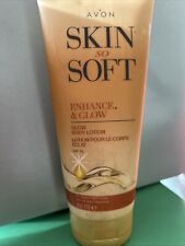 AVON SKIN SO SOFT ENHANCE&GLOW FOR MEDIUM SKIN TONES Gradual Tan B Lotion, SPF15