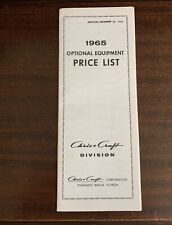 NOS Chris Craft 1965 Optional