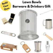 Lawn Bowls Barware Accesories & Personalised Drinkers Gifts