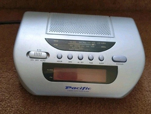 Pacific pcr308w digital clock - digital,